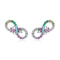 Kolczyki Nieskończoność Wielokolorowe