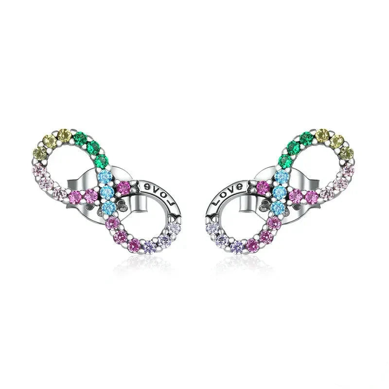 Boucles D'Oreilles Infini Multicolore