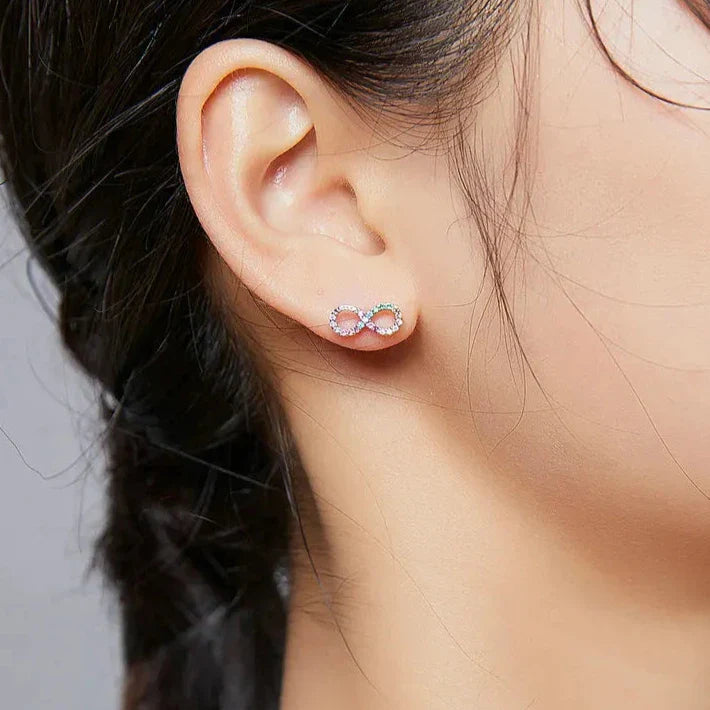 Kolczyki Nieskończoność Wielokolorowe