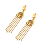 Kolczyki wiszące z Drzewem Życia złote