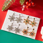 Wiszące kolczyki z płatkiem śniegu