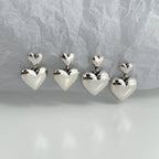 Kolczyki wiszące serca dla kobiet