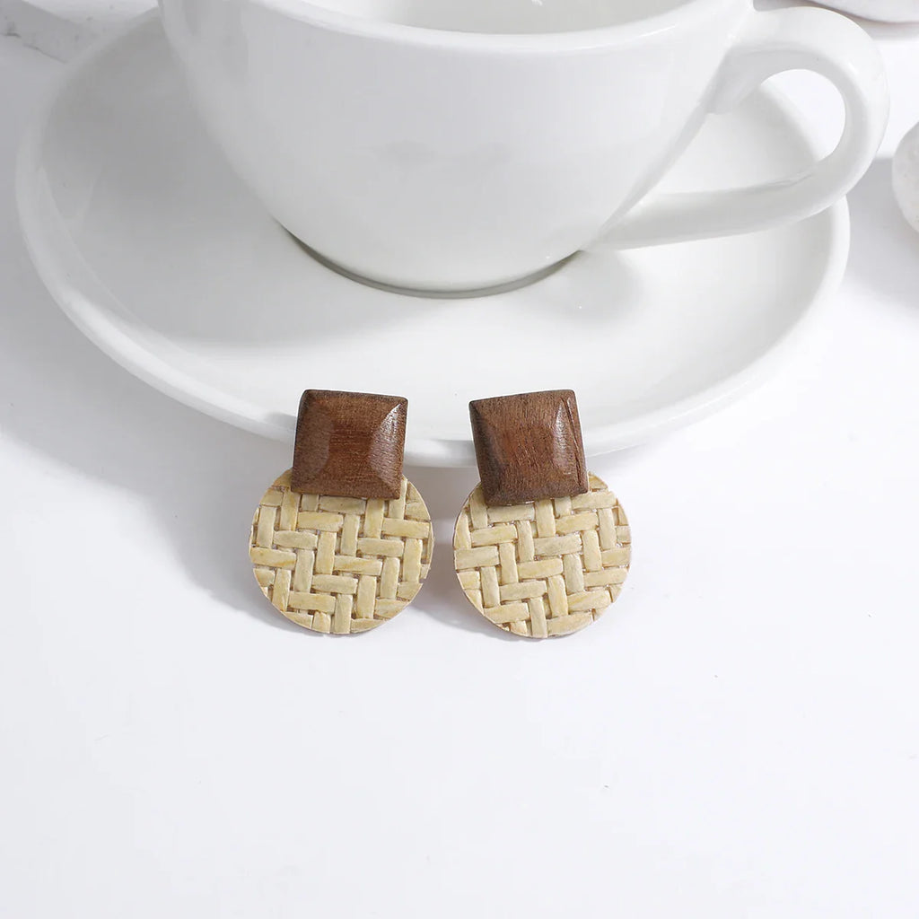 Boucles d'Oreilles Pendantes de Style Bohême Effet Naturel