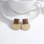 Kolczyki wiszące w stylu boho o naturalnym efekcie 