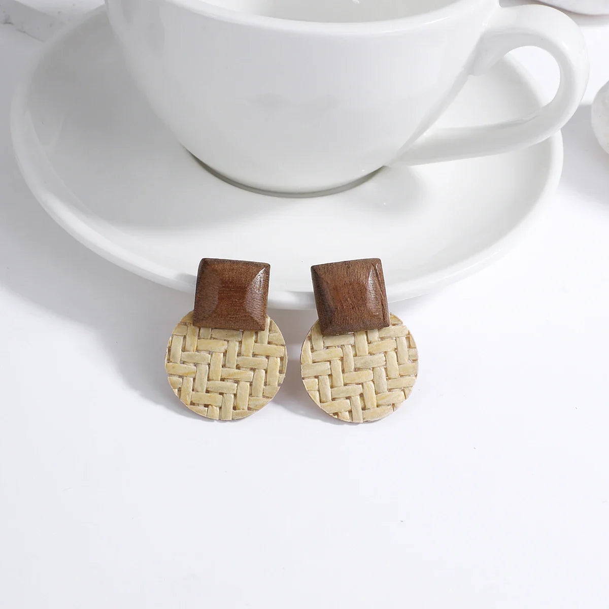 Boucles d'Oreilles Pendantes de Style Bohême Effet Naturel