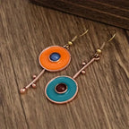 Nietypowe etniczne wiszące kolczyki