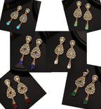 Kolczyki wiszące etniczne orientalne