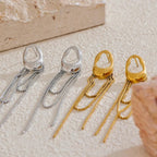 Wiszące kolczyki kropla wody dla kobiet