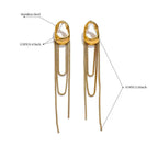 Wiszące kolczyki kropla wody dla kobiet