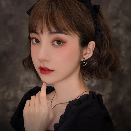 Wiszące kolczyki Księżyc i Gwiazdy