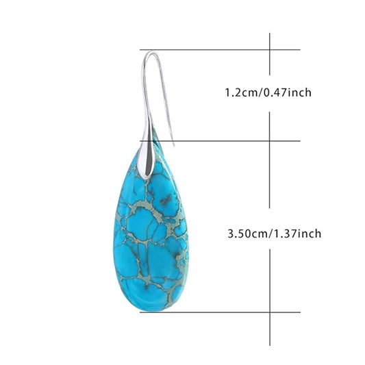 Kolczyki z naturalnym kamieniem 