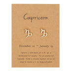 Kolczyki Znak Zodiaku 12 Konstelacji Koziorożec