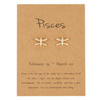 Kolczyki Znak Zodiaku 12 Konstelacji Ryby