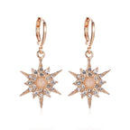 Kolczyki Słońce damskie złote