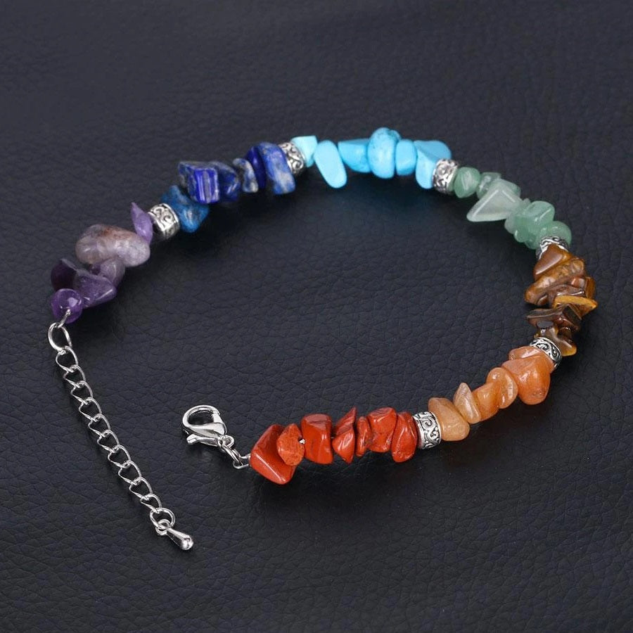 Bracelet 7 Chakras Pierre Véritable