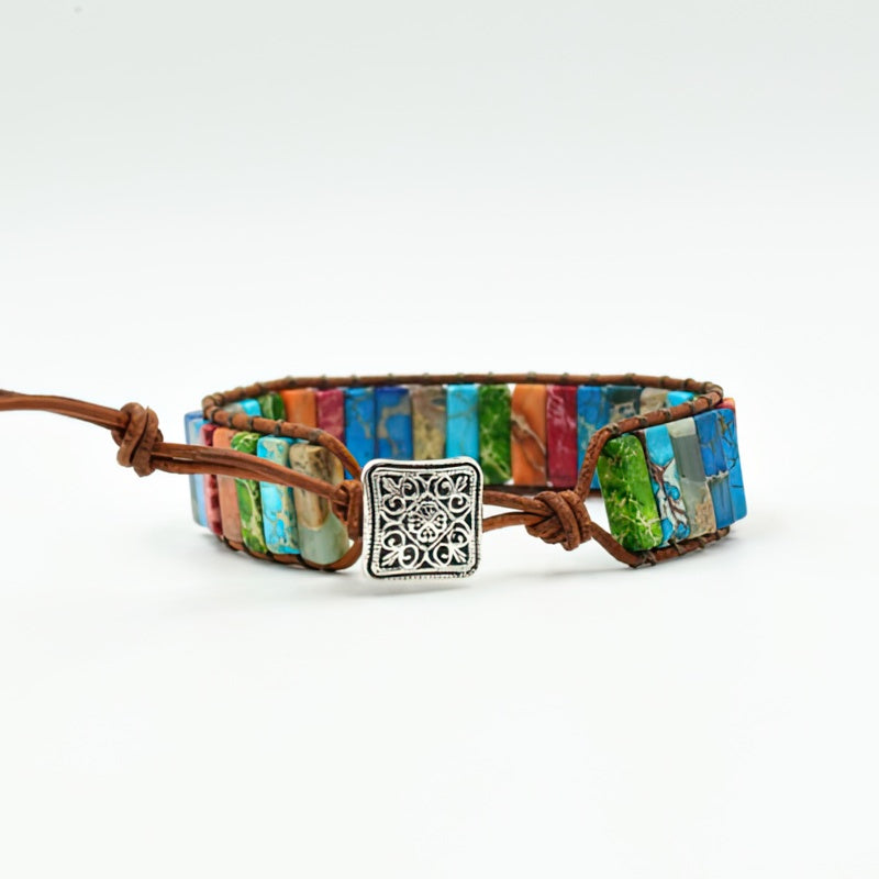 Bransoletka 7 Czakr z Prawdziwymi Kamieniami 