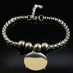 Bransoletka ze stali z pentagramem czarownictwa bransoletka Wicca