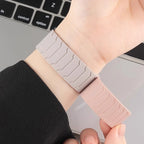 Magnetyczny pasek do zegarka Fitbit Versa 3, Versa 4, Sense 1 i Sense 2 różowy