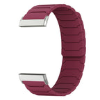 Magnetyczny pasek do zegarka Fitbit Versa 3, Versa 4, Sense 1 i Sense 2 bordowy