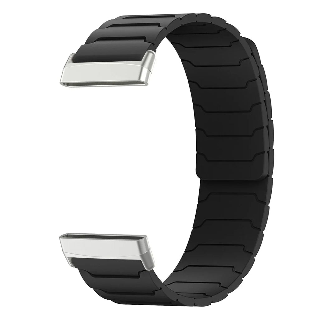 Magnetyczny pasek do zegarka Fitbit Versa 3, Versa 4, Sense 1 i Sense 2 czarny