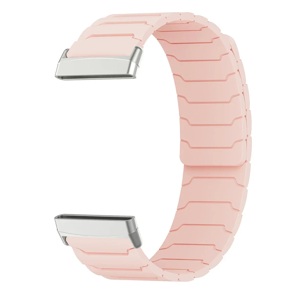Magnetyczny pasek do zegarka Fitbit Versa 3, Versa 4, Sense 1 i Sense 2 różowy