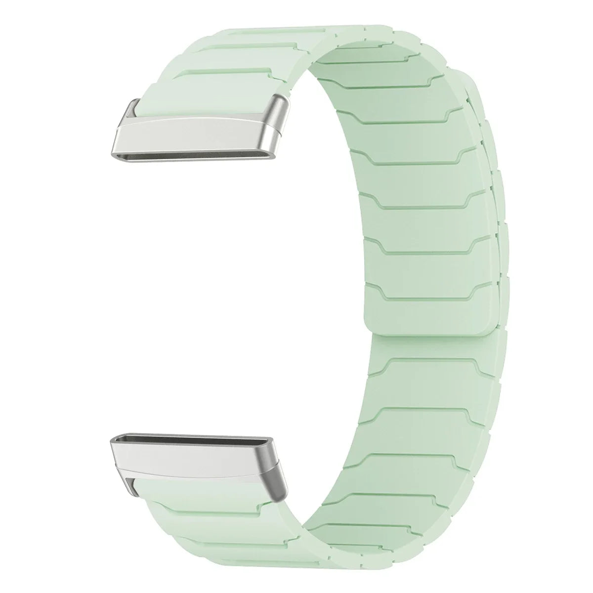 Magnetyczny pasek do zegarka Fitbit Versa 3, Versa 4, Sense 1 i Sense 2 zielony