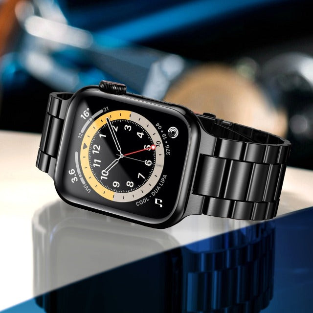 Bransoletka Apple Watch ze stali nierdzewnej w kolorze czarnym