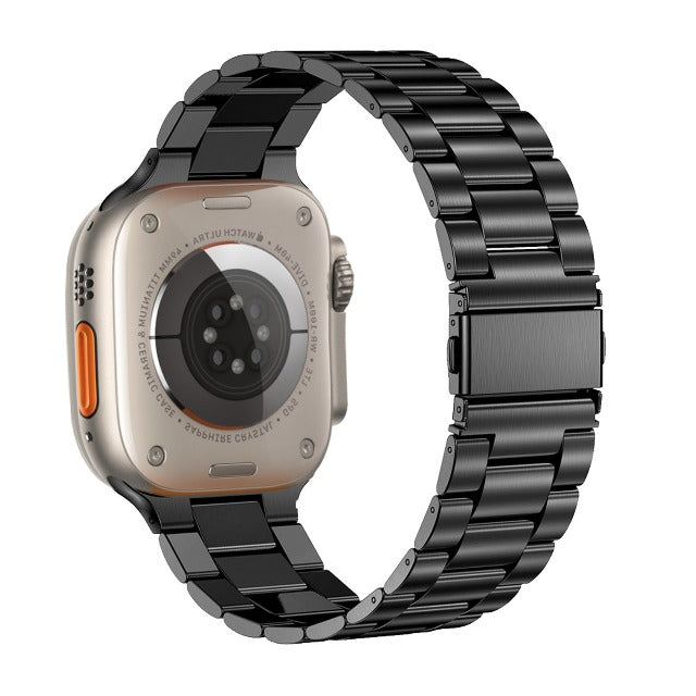 Bransoletka Apple Watch ze stali nierdzewnej w kolorze czarnym