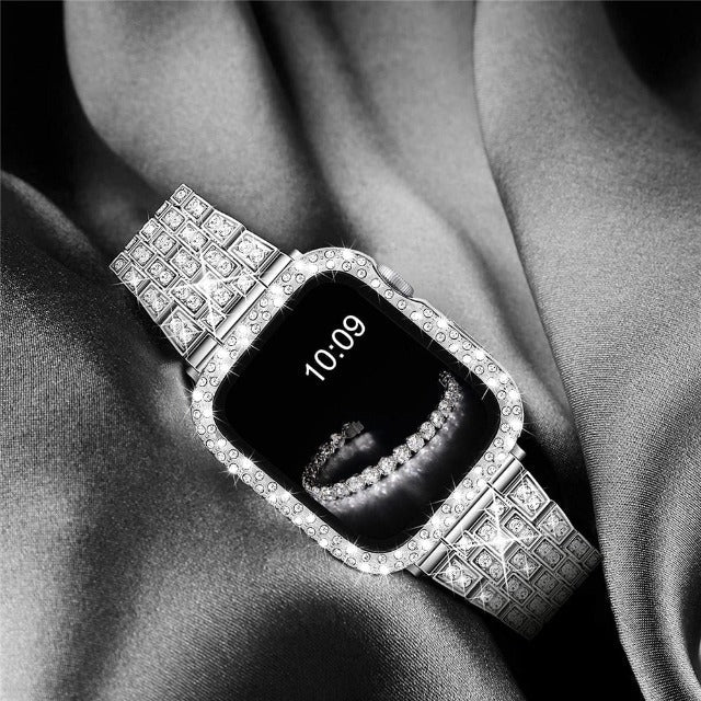 Bransoletka Apple Watch z kopertą Diamenty