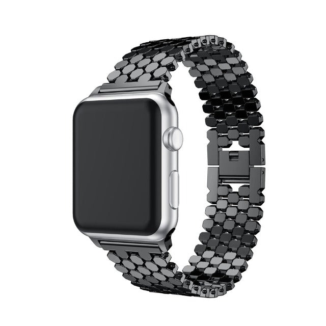 Luksusowa czarna bransoletka Apple Watch
