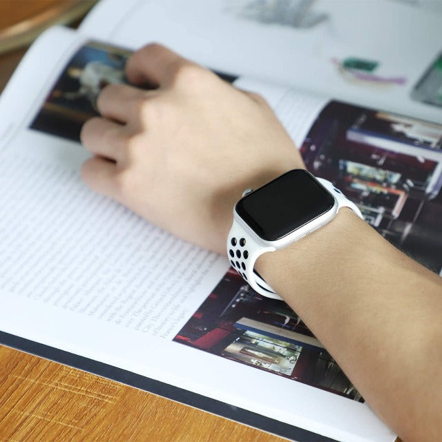 Bransoletka sportowa Apple Watch biała