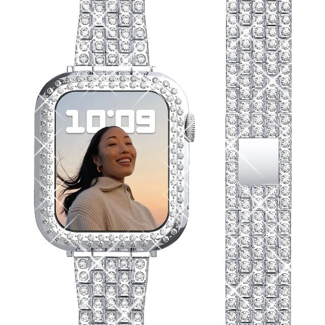 Bransoletka Apple Watch Diament dla Kobiet srebrna
