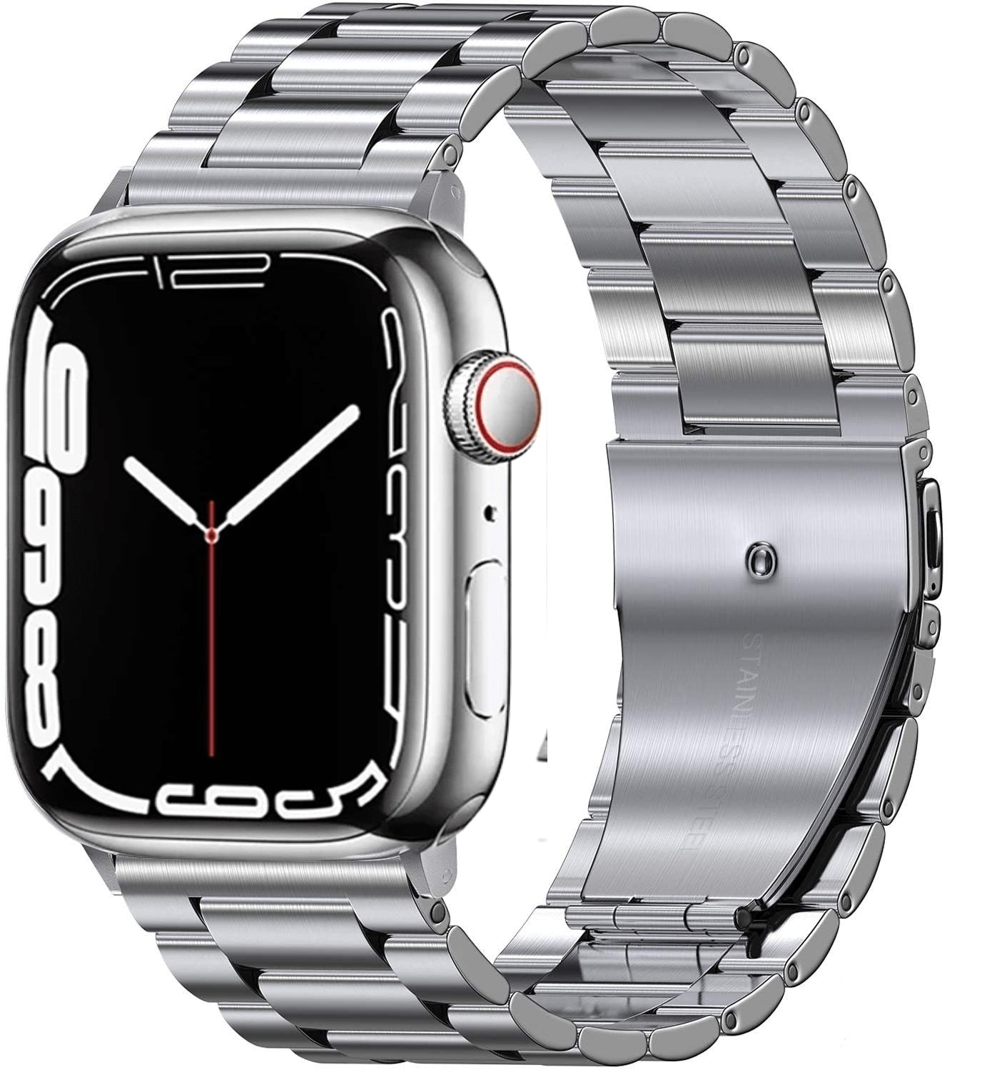 Bransoletka Apple Watch ze stali ultra odpornej srebrna