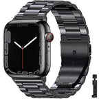 Bransoletka Apple Watch ze stali ultra odpornej czarna + narzędzie