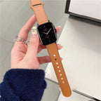 Bransoletka Apple Watch ze skóry brązowa