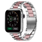 Bransoletka Apple Watch ze srebrnego i różowego metalu