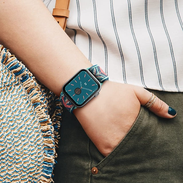 Bransoletka Apple Watch z plecionego nylonu
