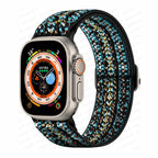 Bransoletka Apple Watch z plecionego nylonu w kolorze turkusowym
