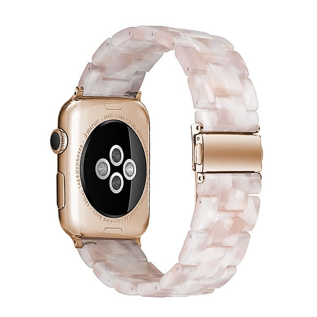 Bransoletka Apple Watch z żywicy różowa