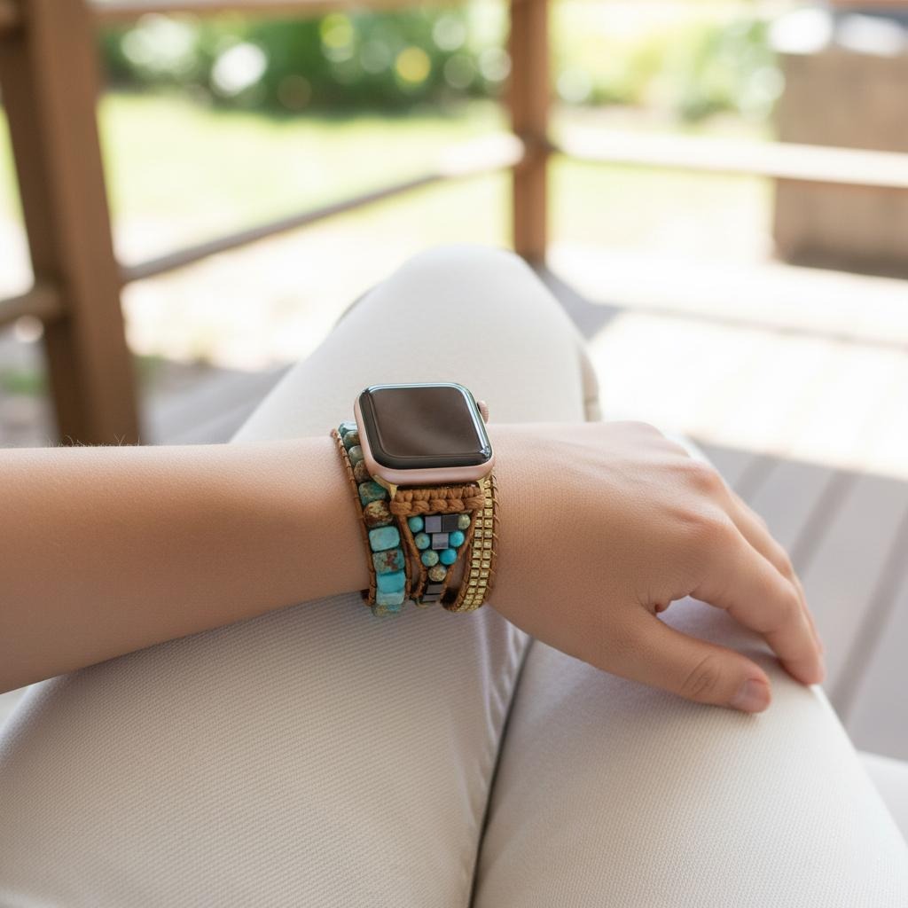 Bransoletka Apple Watch z naturalnym kamieniem 