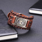 Bransoletka Drzewo Życia dla mężczyzn brązowa i złota