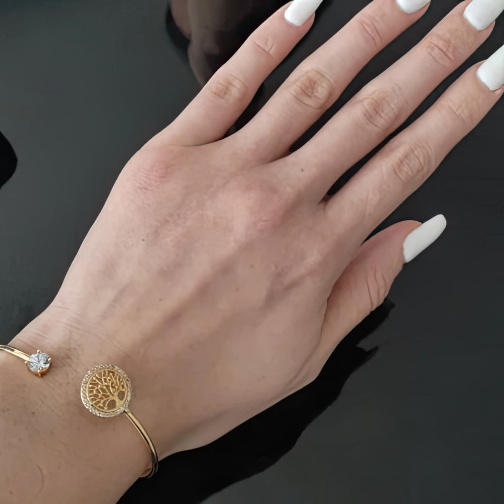 Bransoletka Drzewo Życia Złoto - Srebro - Miedź 