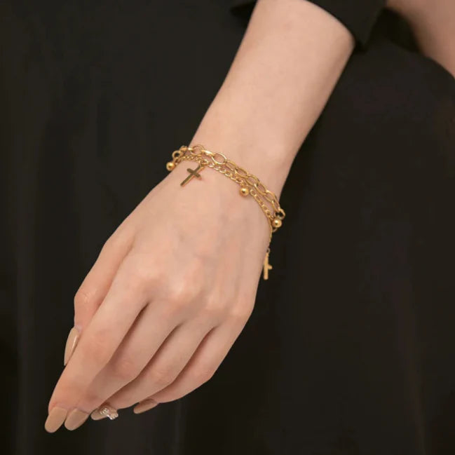 Bracelet avec Croix Chrétienne