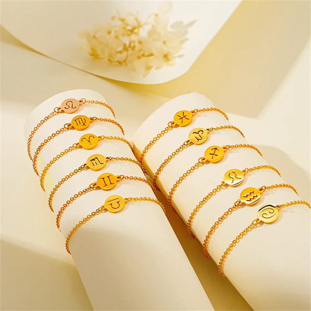 Bransoletka z zawieszką znaku zodiaku astrologicznego