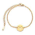 Bransoletka z zawieszką znaku zodiaku astrologicznego baran