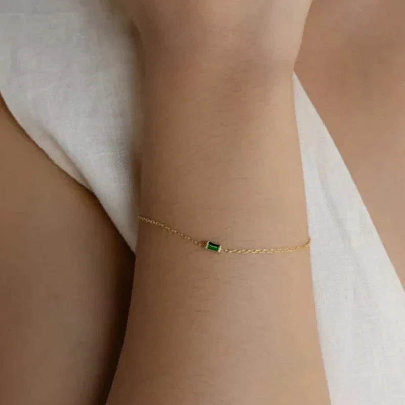 Bracelet avec Pierre de Naissance Colorée