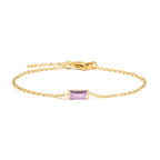 Bransoletka z kolorowym kamieniem urodzinowym