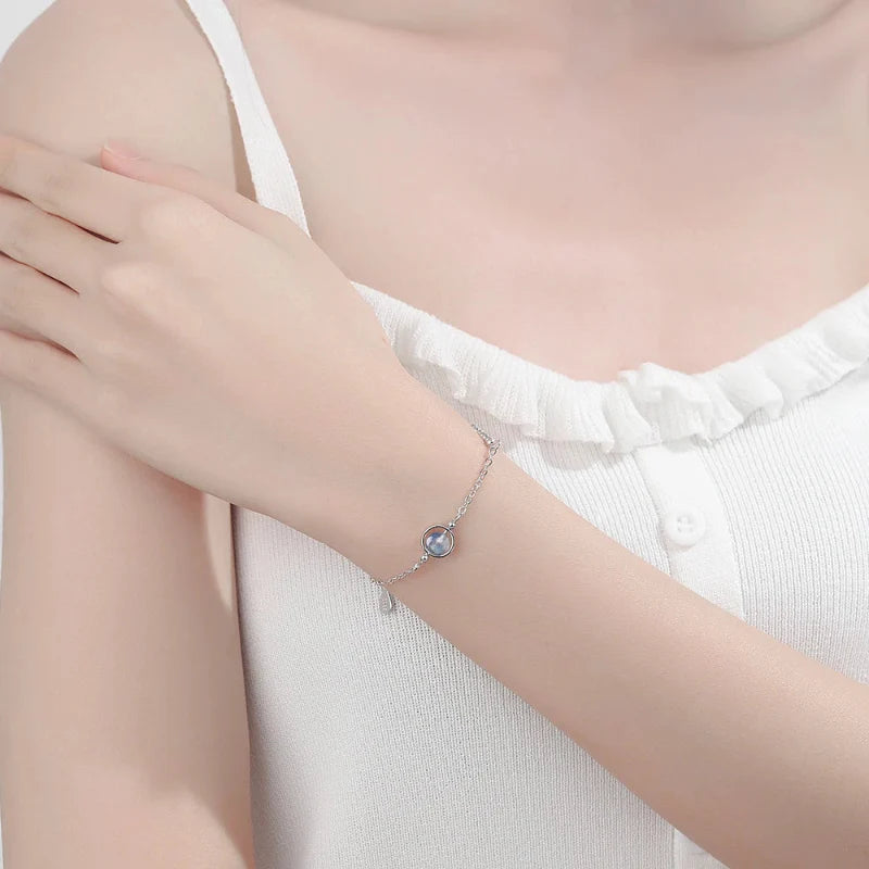 Bracelet avec Zircon Pierre de Lune