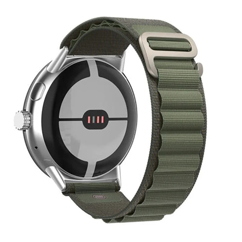 Bransoletka Alpine Smartwatch Google Pixel Watch 1 & 2 z klamrą zielona