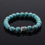 Bransoletka Budda Głowa Srebro Przynosząca Szczęście 